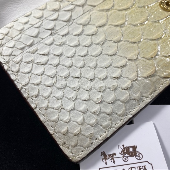 COACH Python Embossed Leather Wallet - Picture 9 of 9